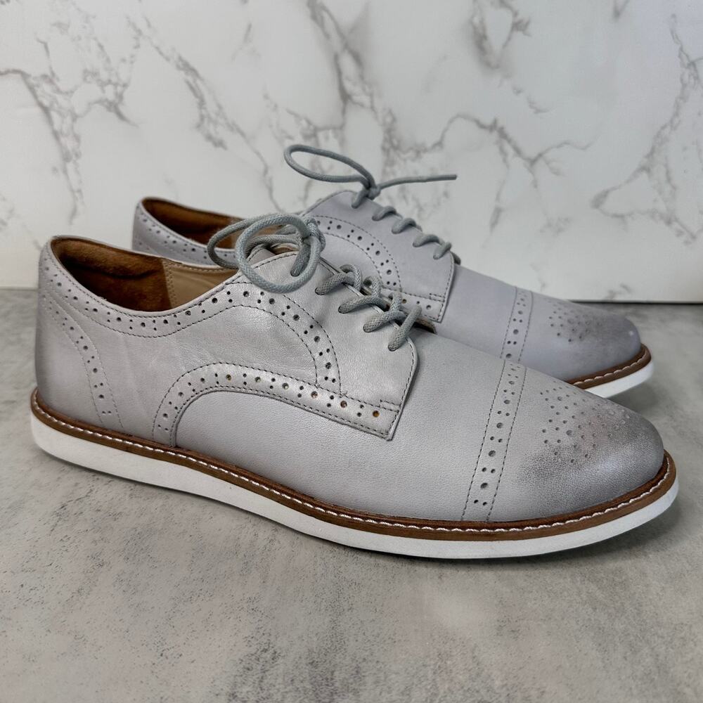 Ziera Sapphire Comfort Plus Loafer Gray Womens 41 FF Lace Up Almond Toe Low Top
